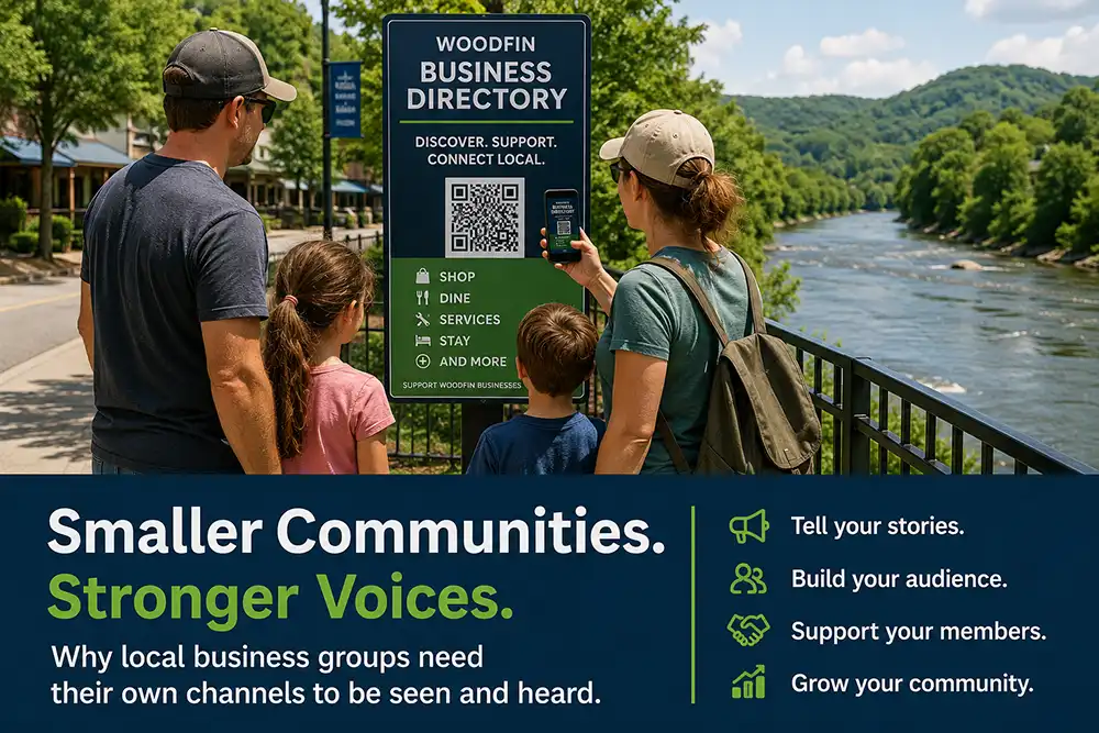 Western North Carolina business owners planning local communication channels for their community